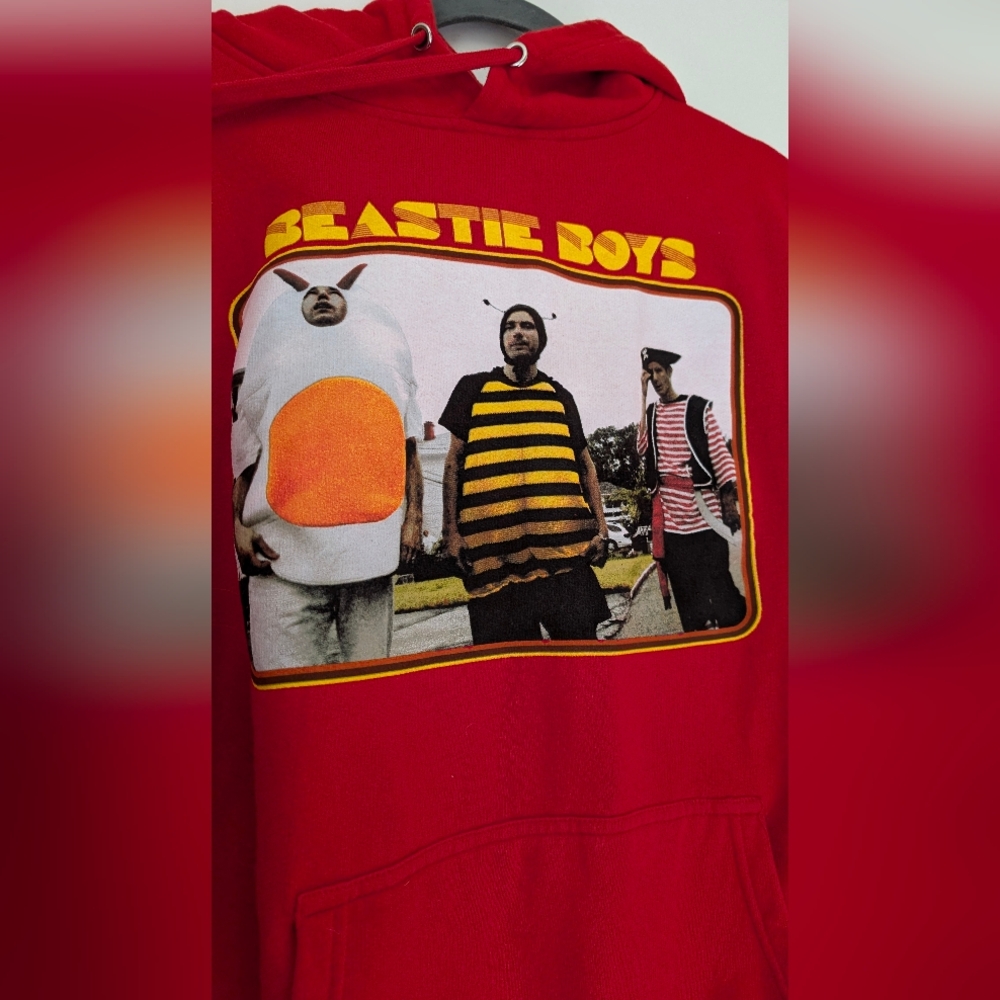 Beastie Boys Red Graphic Hoodie NWT - Picture 3 of 6